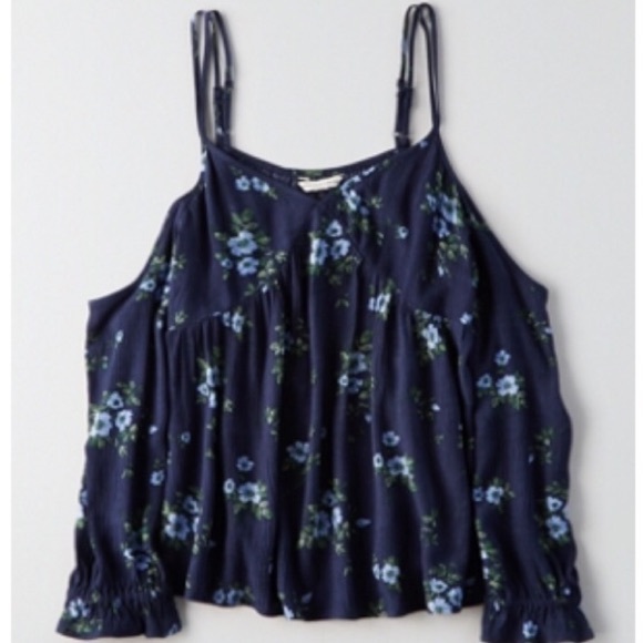 American Eagle Outfitters Tops - NWT American Eagle Cold Shoulder Floral Top